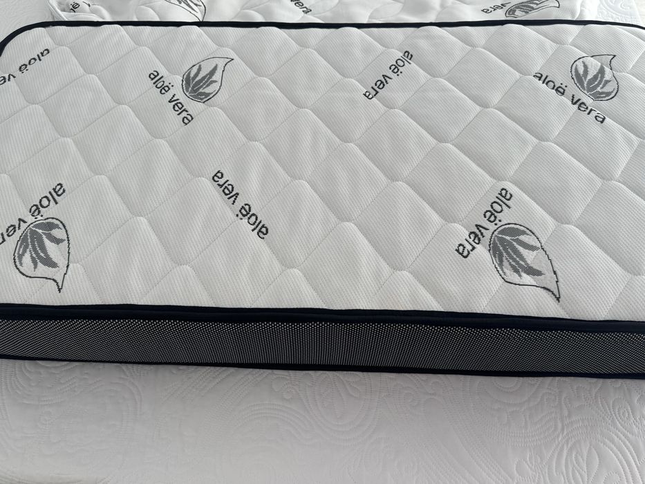 Colchão de berço viscoelastico - aloe vera com capa protetora