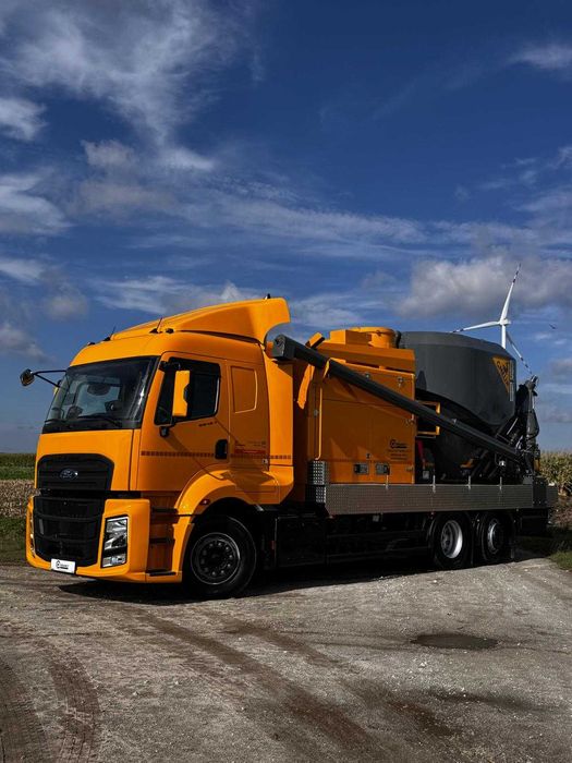 mobilna mieszalnia pasz GMELIN  mieszanie pasz ALKALIZACJA ZBÓŻ