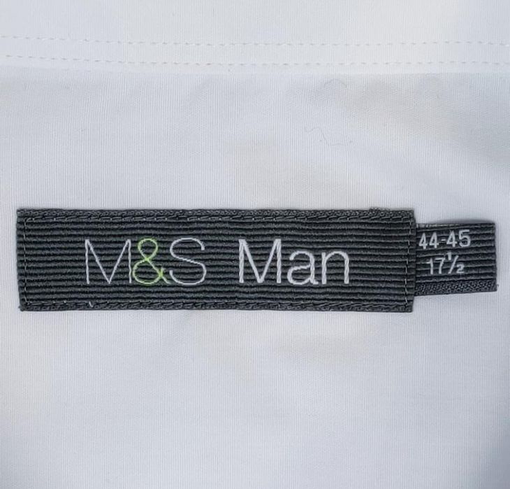 чоловіча біла сорочка розмір XXL, белая мужская рубашка M&S Man