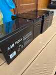Zestaw 4x Akumulator AGM 12V 100Ah VRLA – sprawne, do PV, kampera, UPS