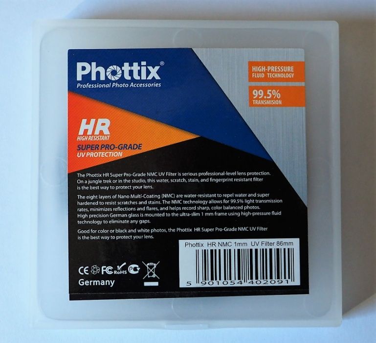 Filtro UV Phottix HR NMC 86mm