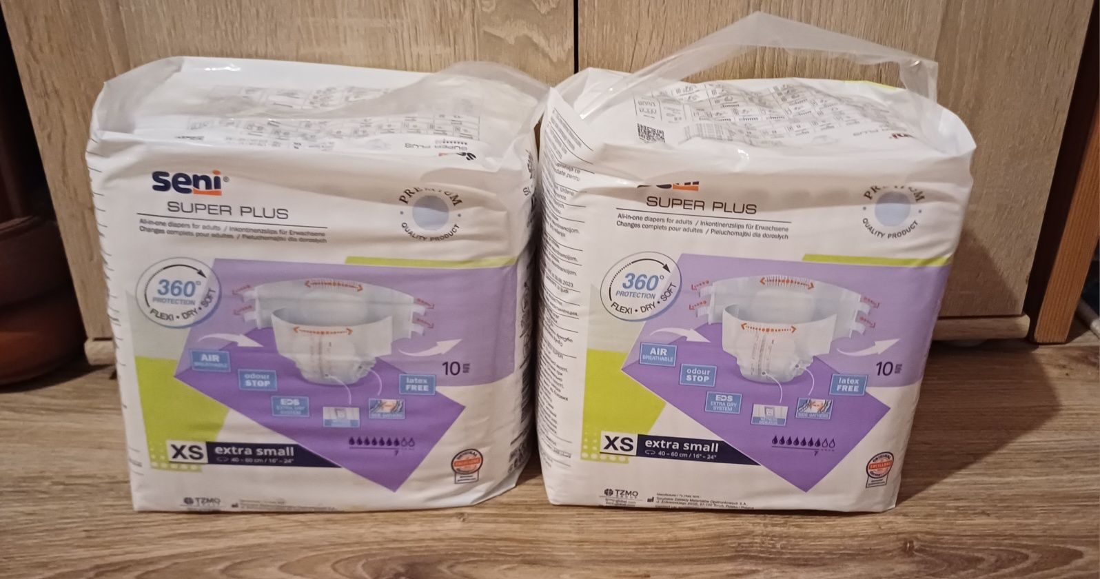 Pieluchomajtki Seni Super Plus XS  - 2 opakowania