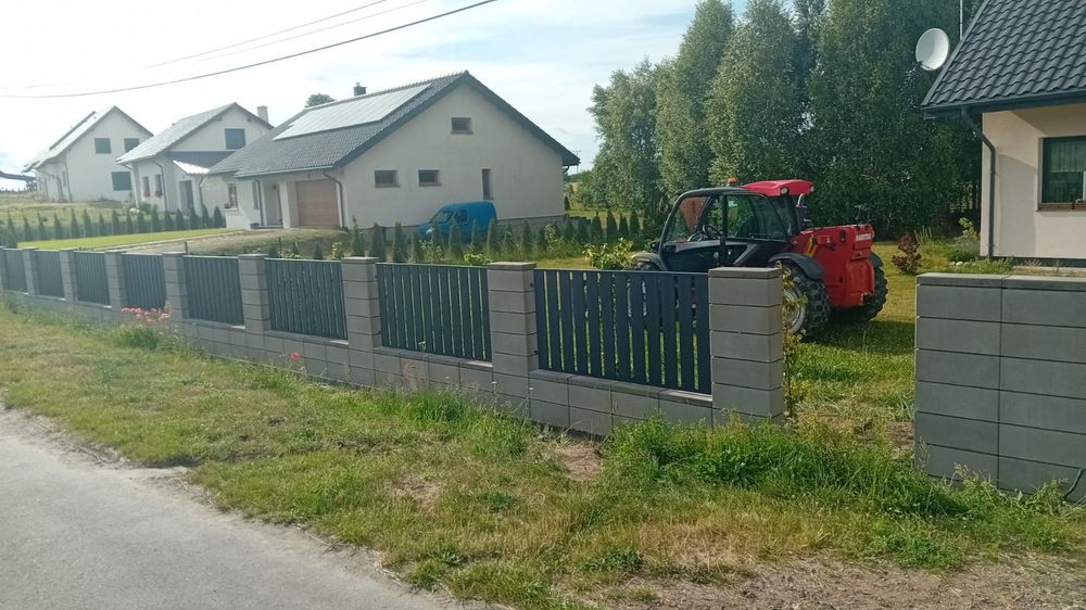 Ogrodzenia panelowe , bramy i furtki , z montażem