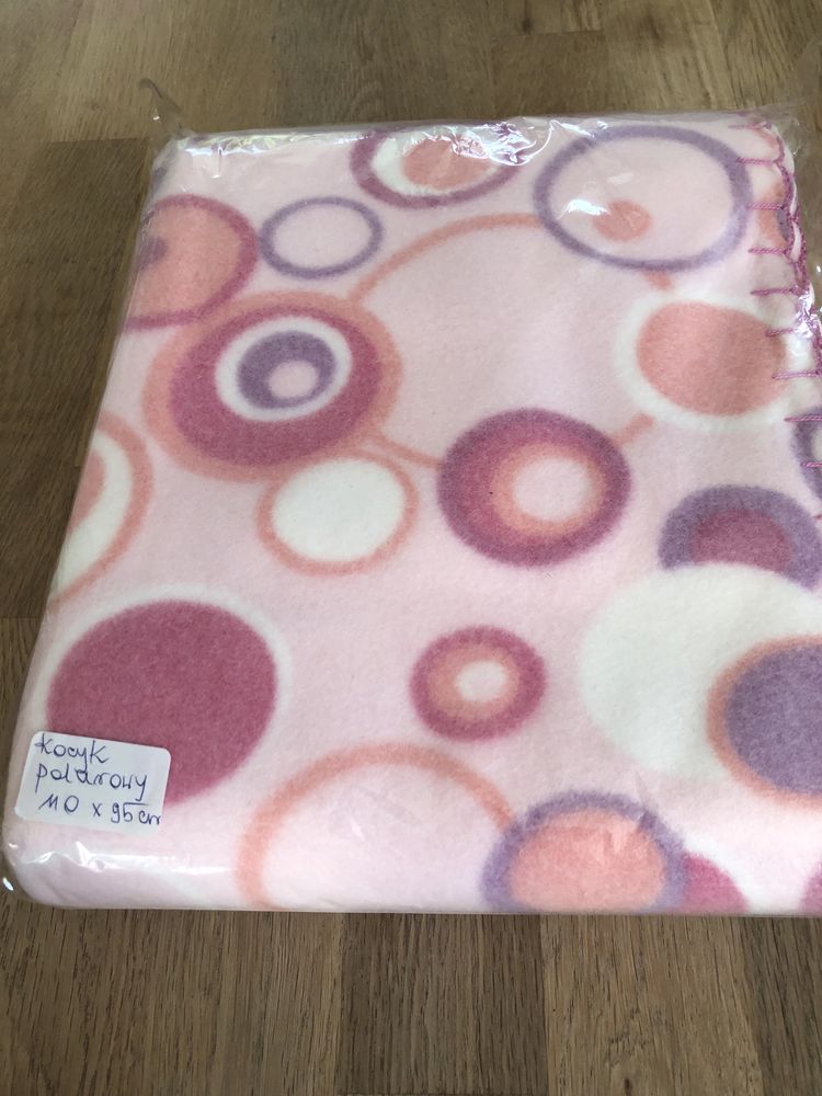 Kocyk polarowy dla dziecka-wymiary- Oliwia-handmade-nowy