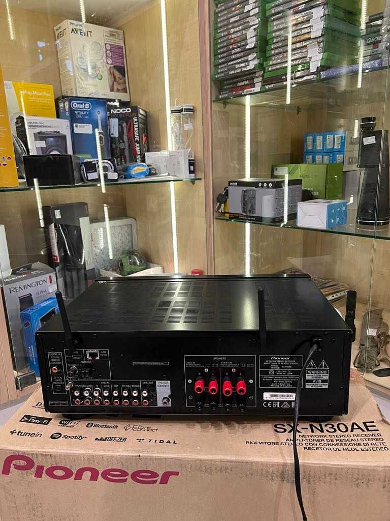 Amplituner Pioneer SX-N30AE czarny/2.1/135W na kanał/FM/Komis Krzysiek