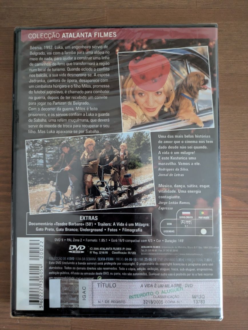 DVD NOVO e SELADO - " A Vida é um Milagre " 2004