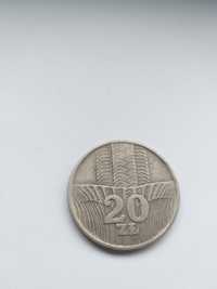 Moneta 20zl 1973r bez znaku mennicy