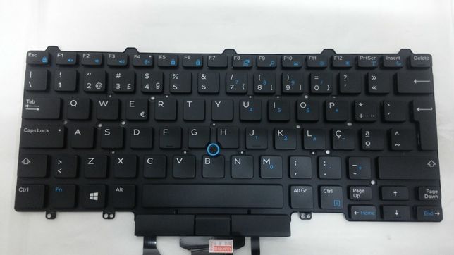 teclado rectro-iluminado Português NOVO Dell