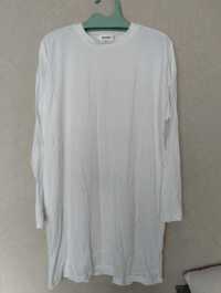 Missguided biała tunika sukienka bluza bluzka motyw na plecach rozm 40