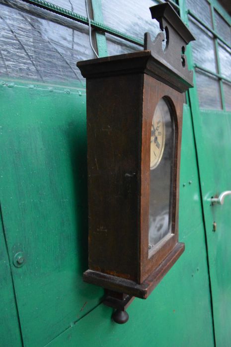 zegar ścienny stary wiszący wahadłowy antyk retro wysokosc 56 cm