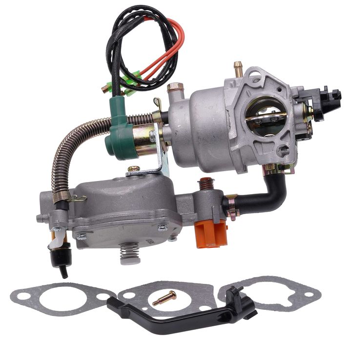 Карбюратор генератора 188F, 190F 5.0-7.0 kWt + газовый редуктор gen282