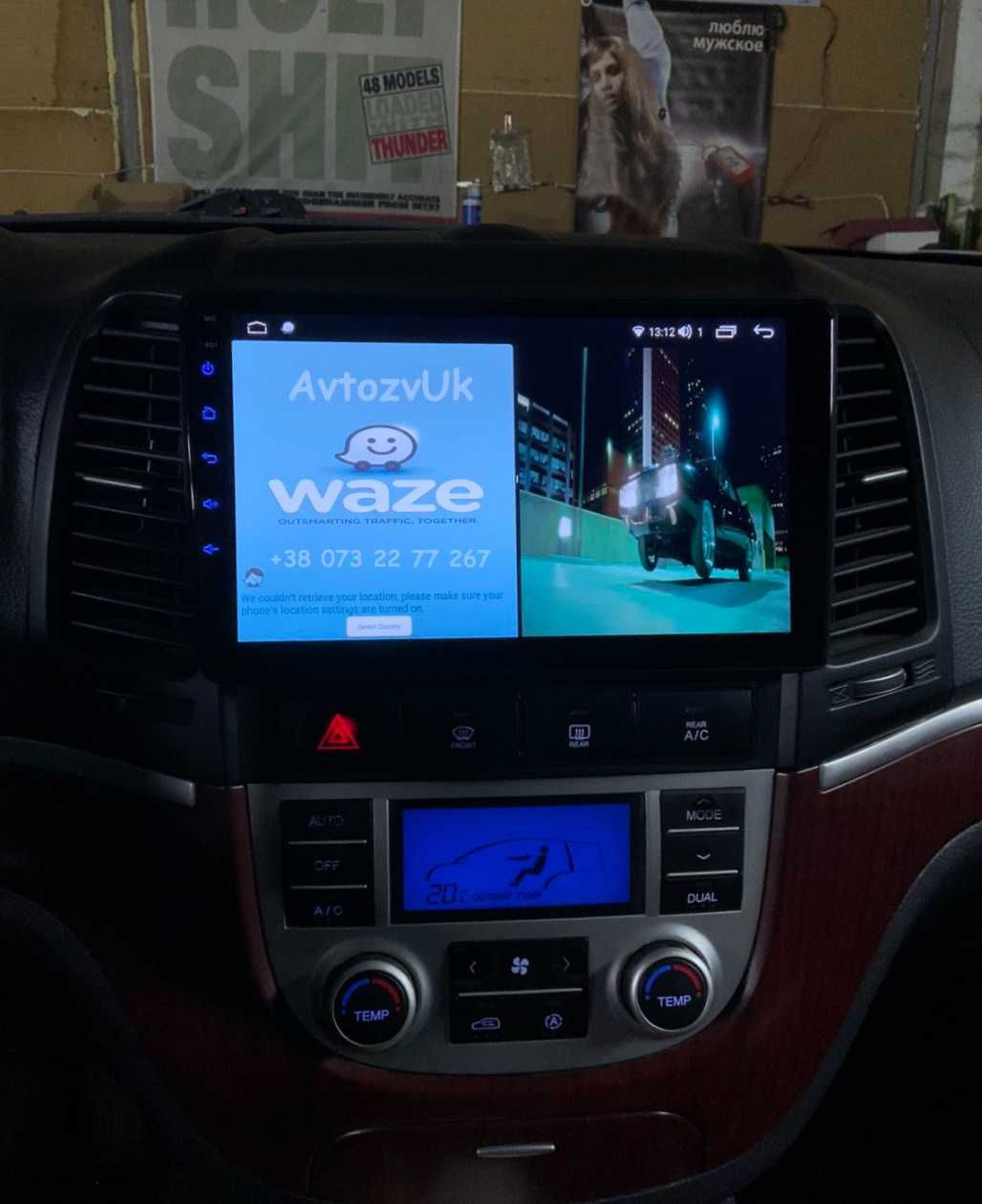 Магнитола SANTA FE Hyundai Санта фе GPS USB Tesla CarPlay Android 14