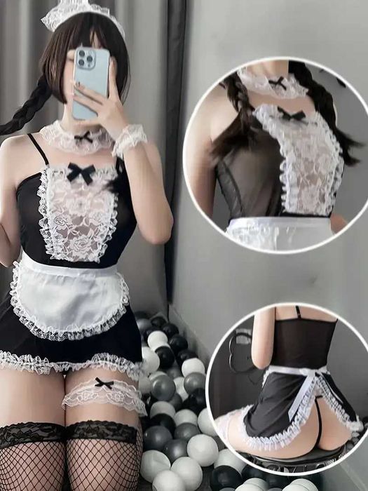 Эротический ролевой костюм Горничная Игровой костюм для ролевых игр