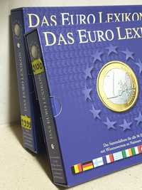 2 dicionários  de moedas Euro / Lexikon alemães  de 1999 e 2000
