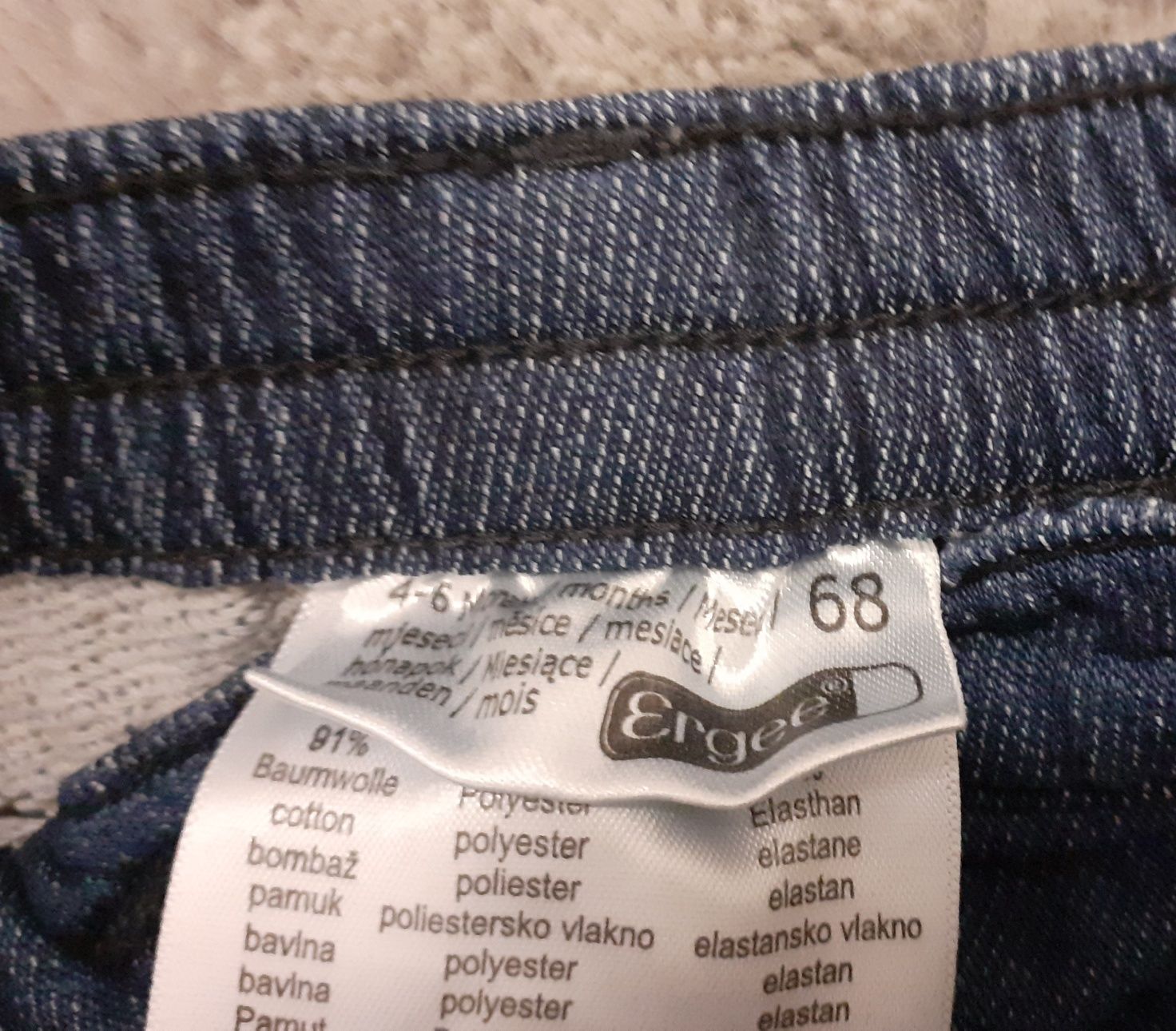 Spodnie dla dziewczynki rozmiar 68