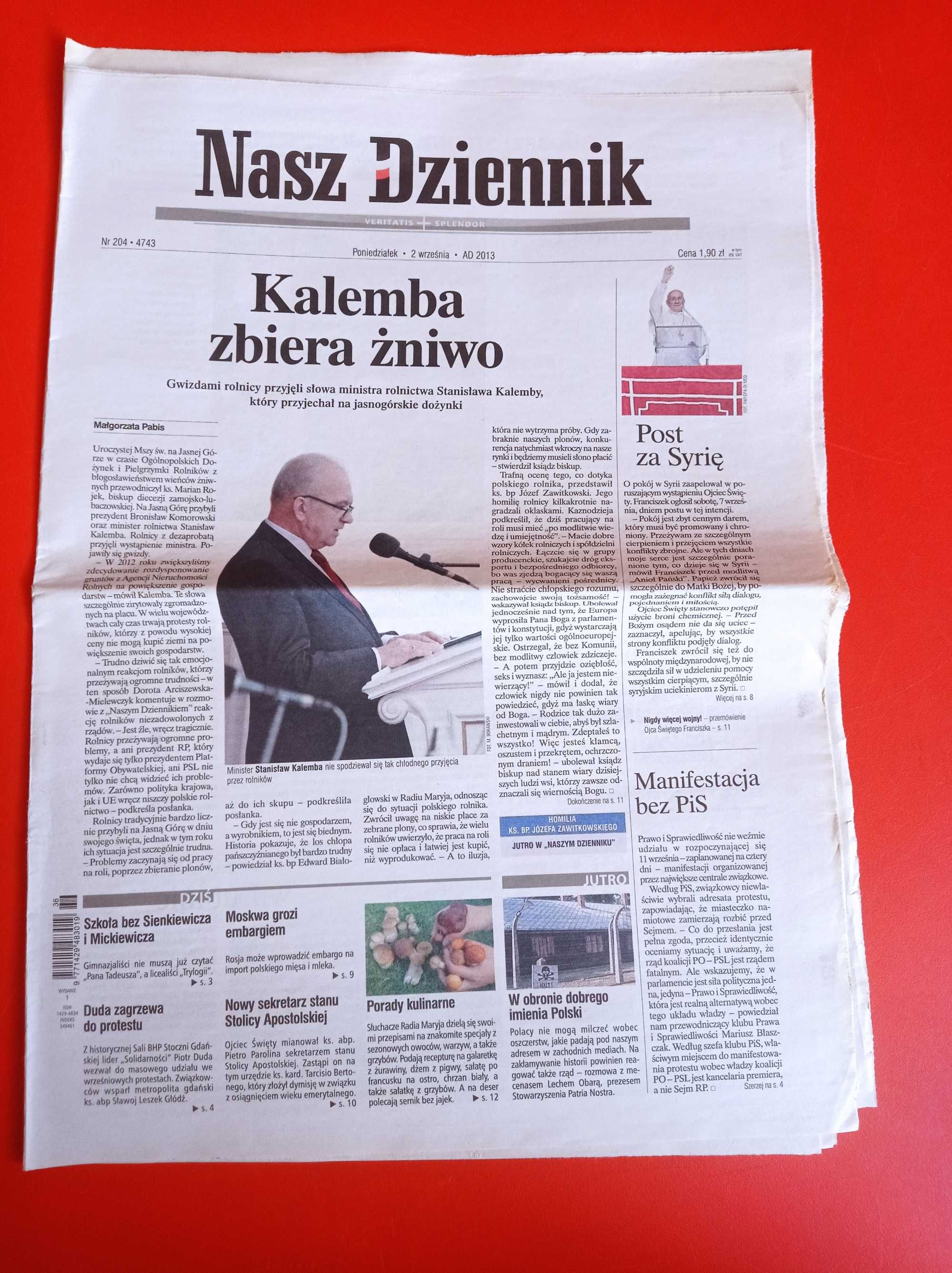 Nasz Dziennik, nr 204/2013, 2 września 2013