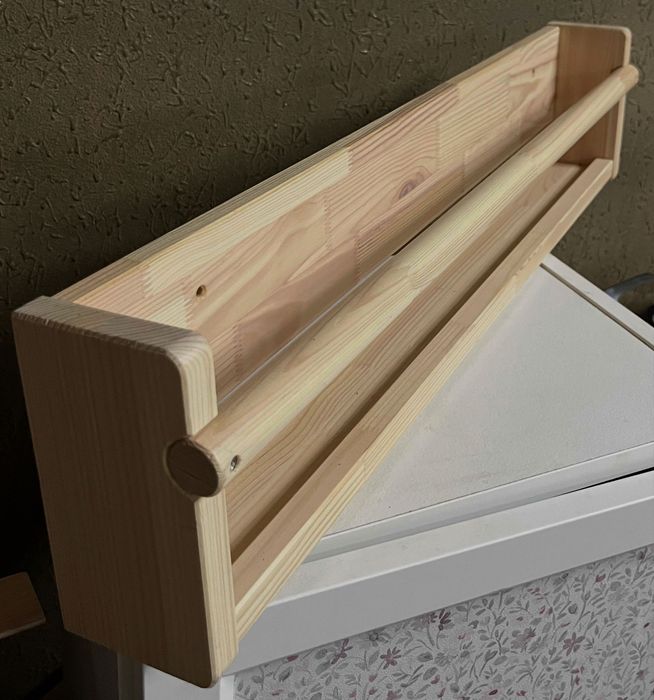 FLISAT Wall storage, light white stained pine. Prateleira livros