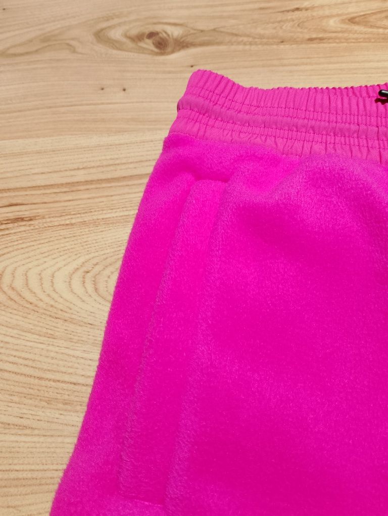 Nowe Różowe Damskie Spodnie Dresowe Z Polaru Reebok