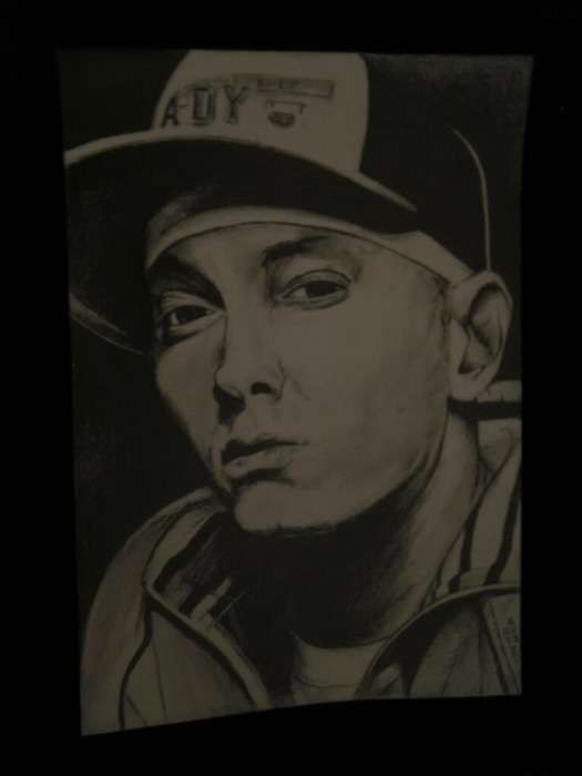 Obraz Rysunek Eminem Rap ołówek super prezent HIT