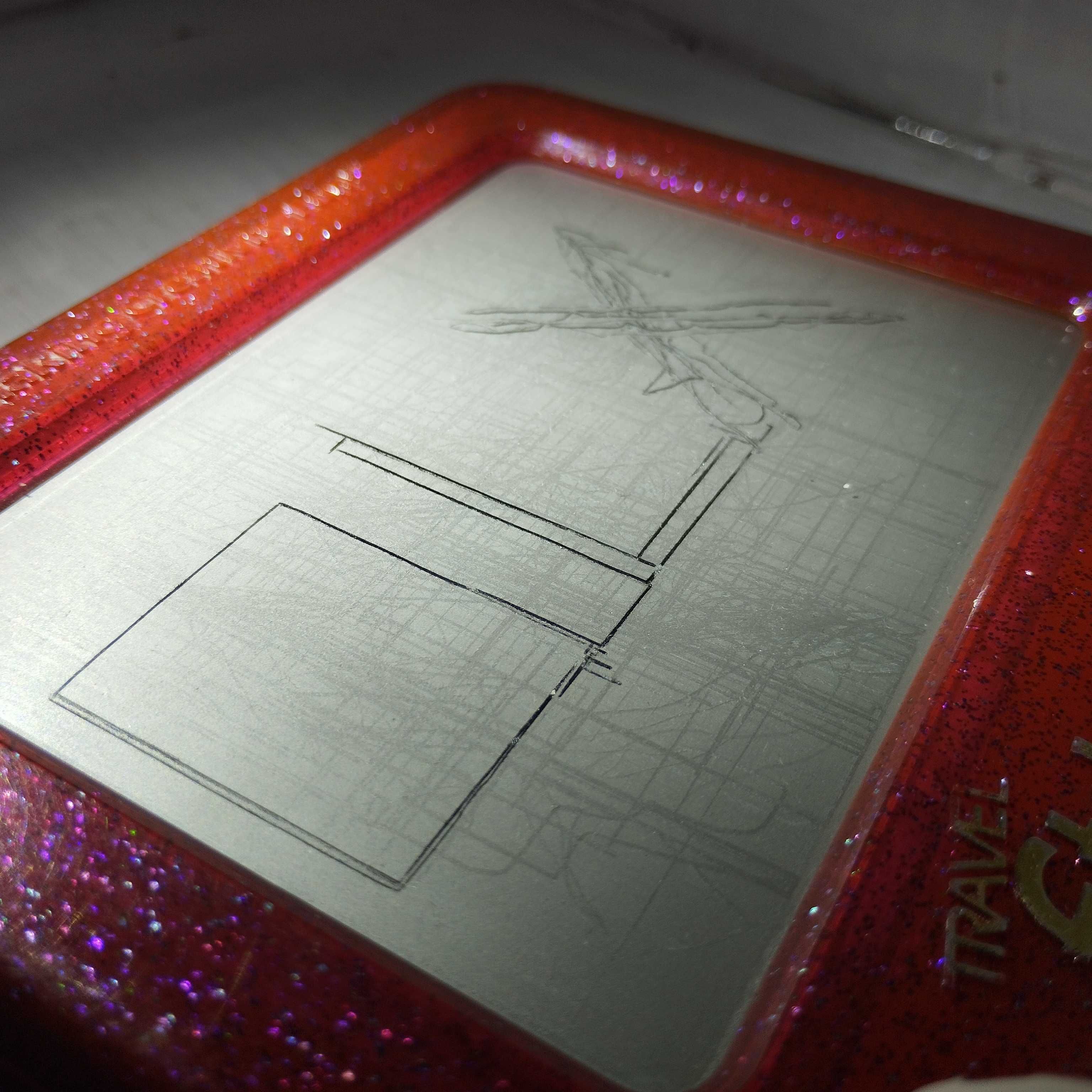 ••• Доска для рисования Travel Etch A Sketch, Развивающая игрушка