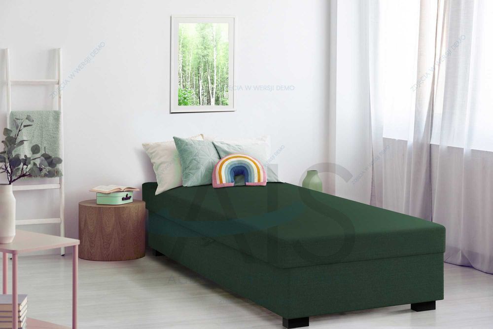 Tapczan jednoosobowy EKO łóżko hotelowe sofa kanapa pojedyncze SOLIDNE