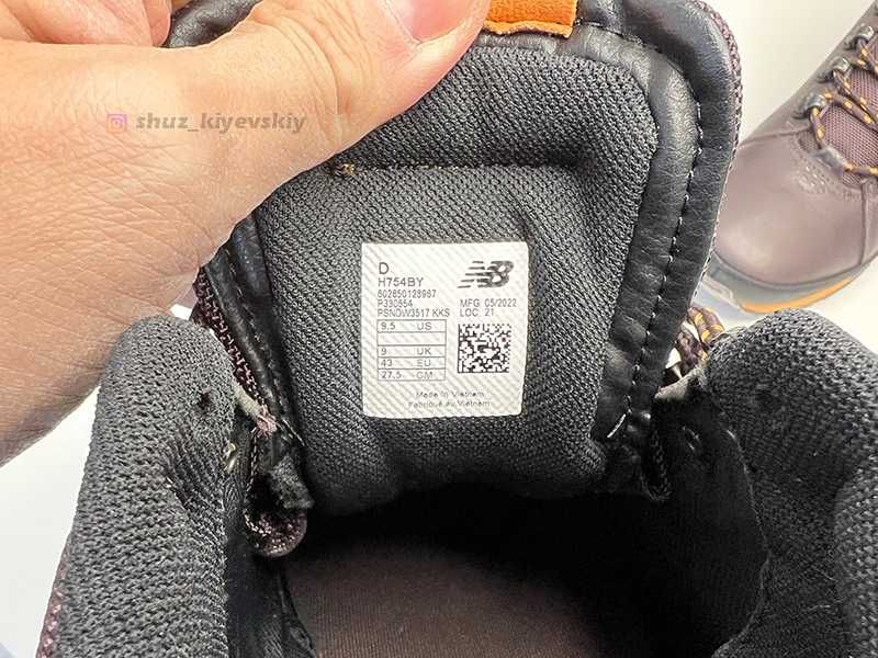 Чоловічі Черевики NB 754 Нові Оригінал Взуття Мужские Ботинки Еврозима
