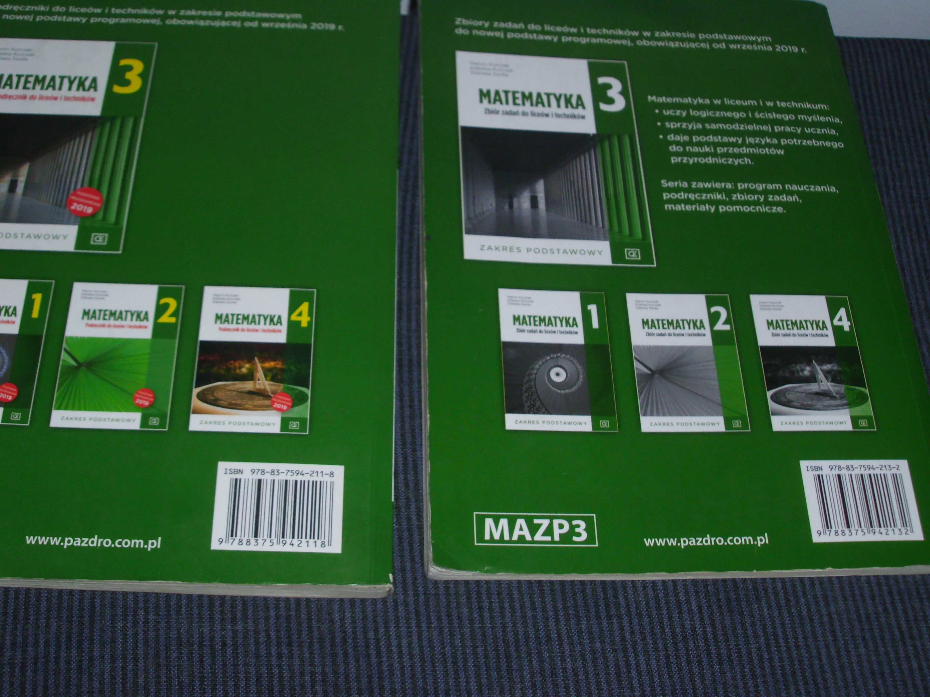 Matematyka 3  + zbiór zadań 3 / liceum i technikum