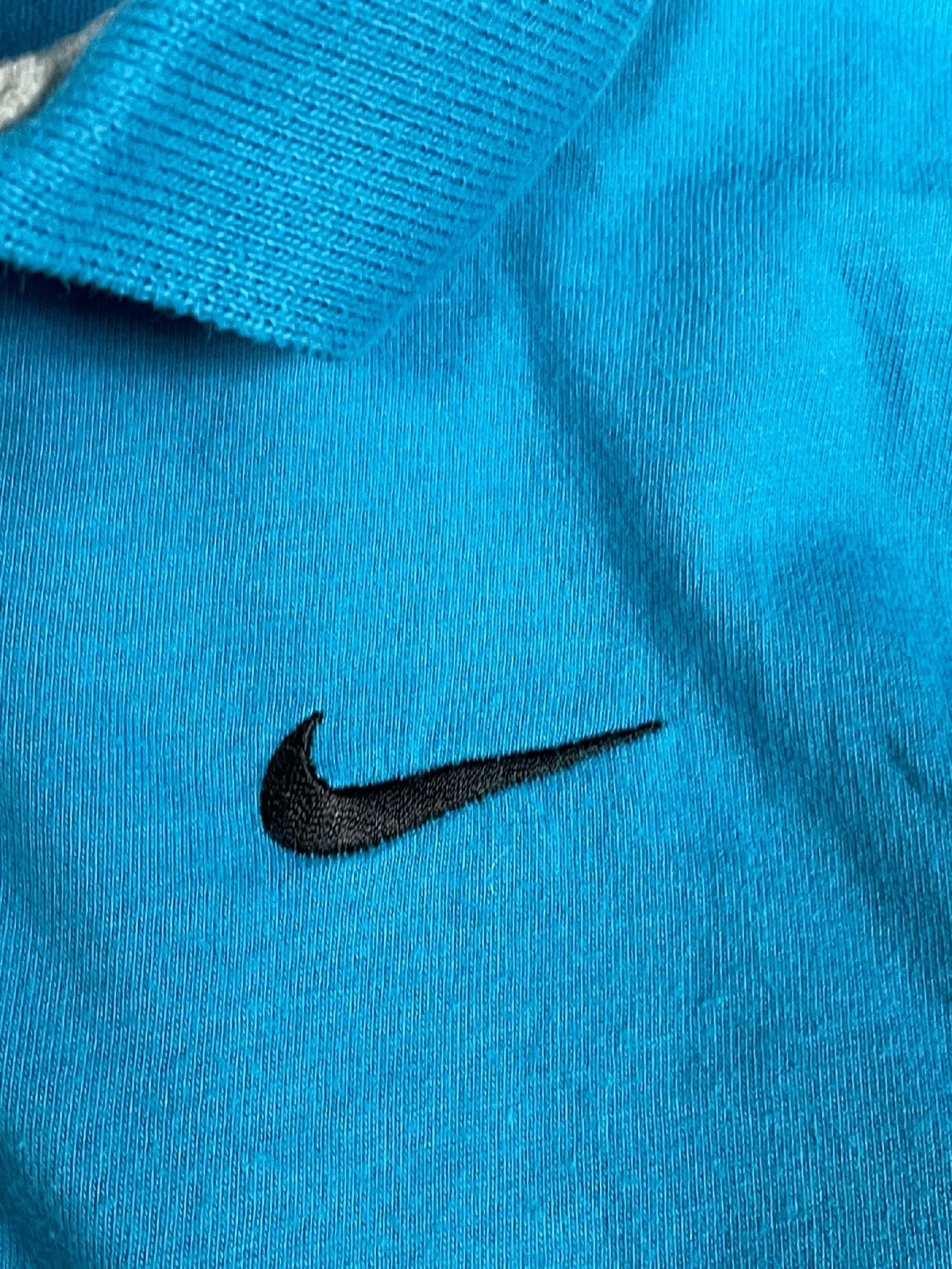 Nike polo dziecięce niebieskie klasyczne logo S