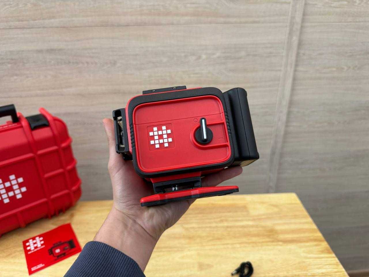 Лазерний рівень Shijing 3D з Автовирівнюванням, на акб USB‑C зарядка