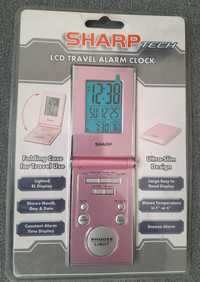 Sharp Tech LCD Travel Alarm Clock nowe