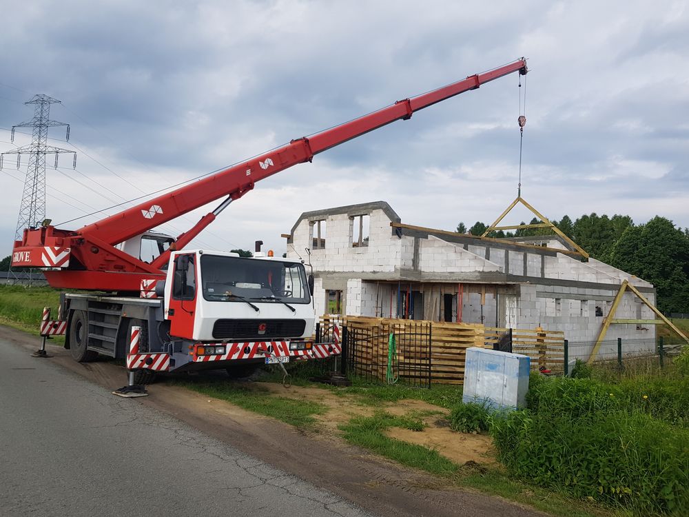 Dźwig Zwyżka Usługi Dźwigowe Wynajem Podnośnik Koszowy