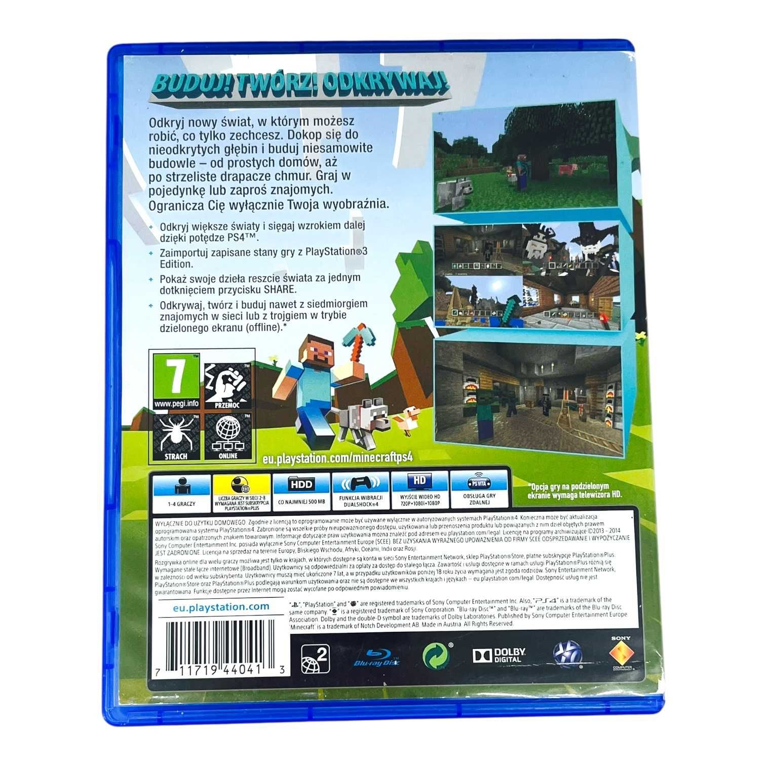 Gra PS4 Minecraft