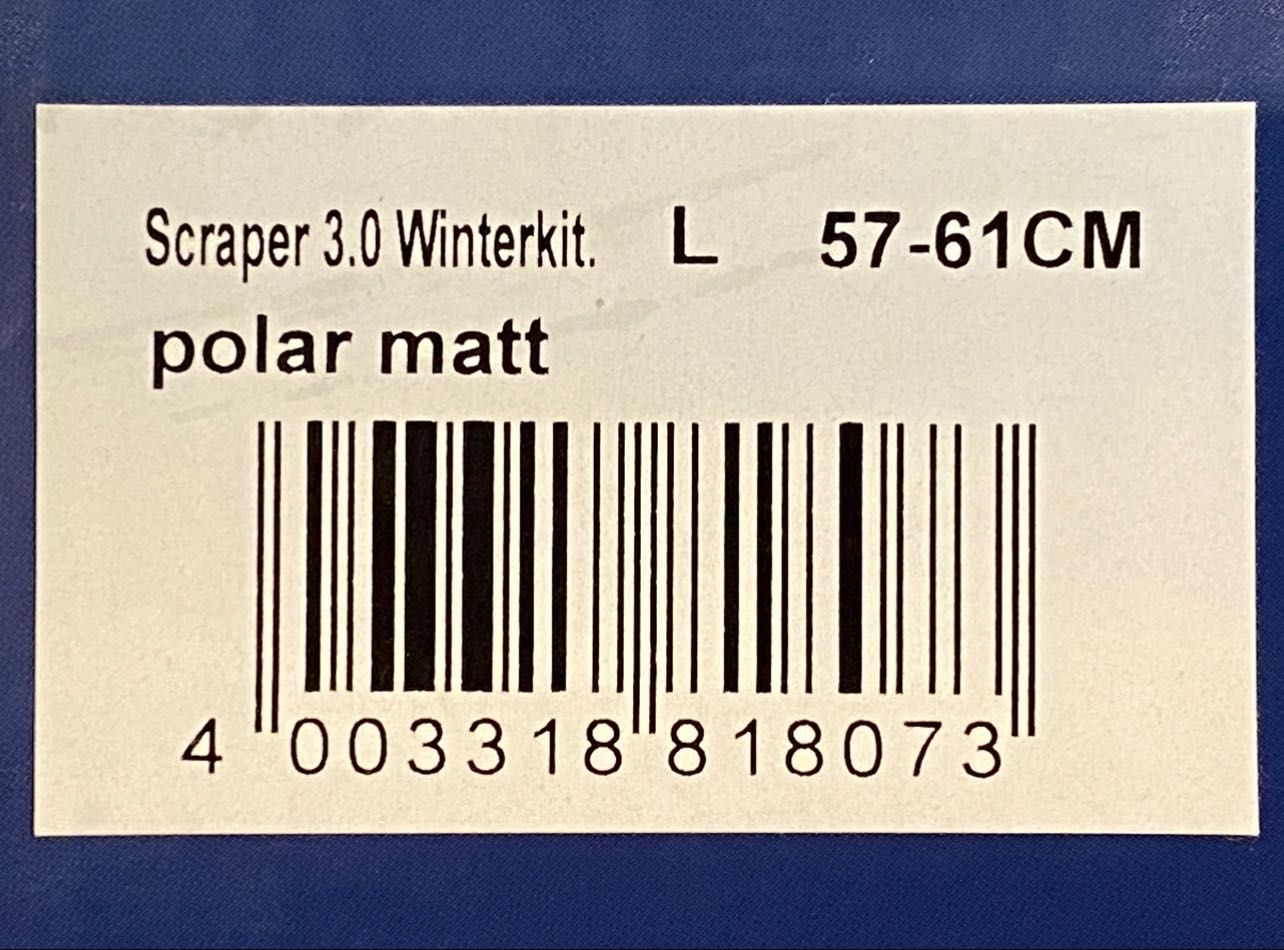 ABUS Scraper 3.0 Winterkit rozmiar L Polat Mat - dodatek do kasku
