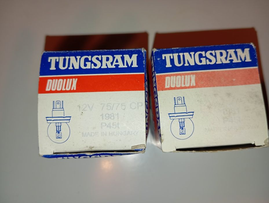 TUNGSRAM 12V 75/75 CP P45t.Żarówki Made in Hungary