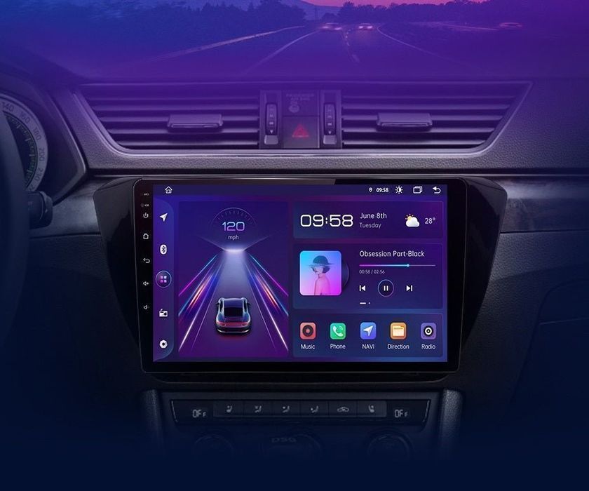 Radio Nawigacja Skoda Superb 3 CarPlay Android Auto 6GB 128GB
