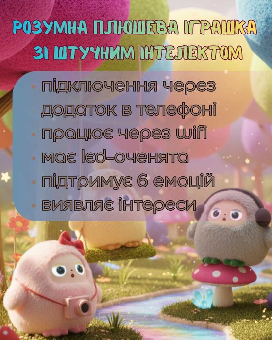 Інтерактивна іграшка Smart AI PLUSH TOY Nunu