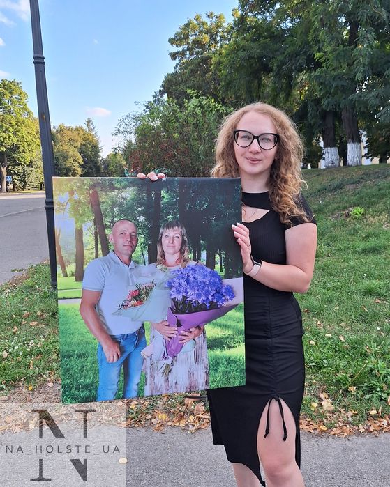 Подарунок на День Народження/річниця/фото на полотні /картина