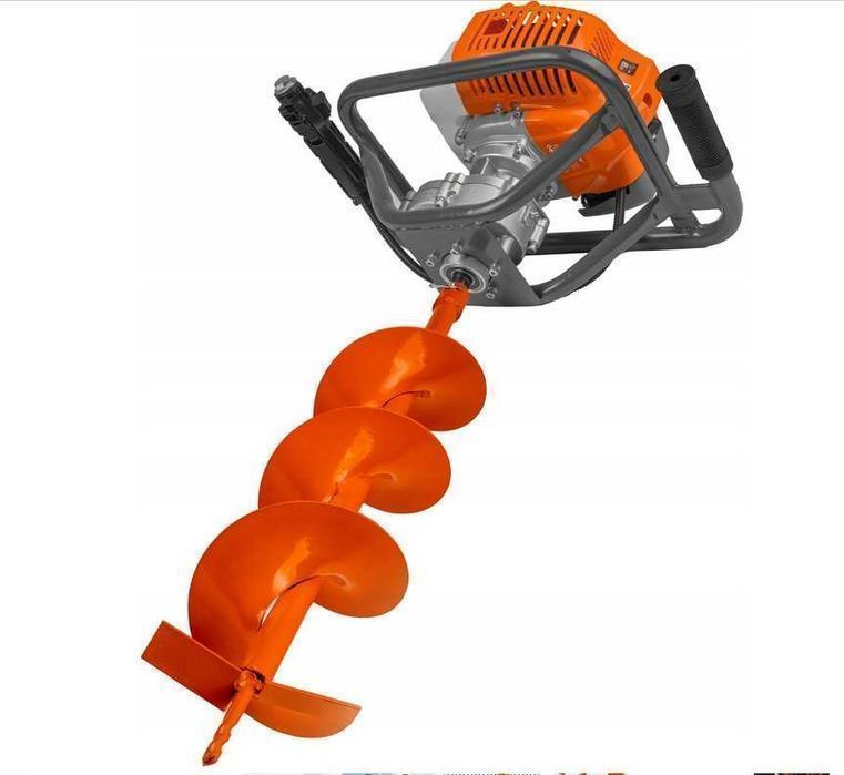 MOCNA 6.7KM WIERTNICA GLEBOWA + 3 wiertła Świder spalinowy DO ZIEMI