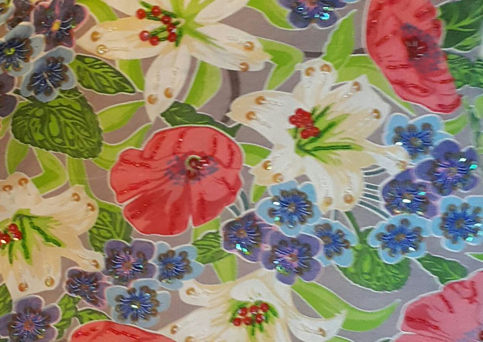 Літня пляжна сумка гарна кольорова на відпочинок сумка цветная тканева