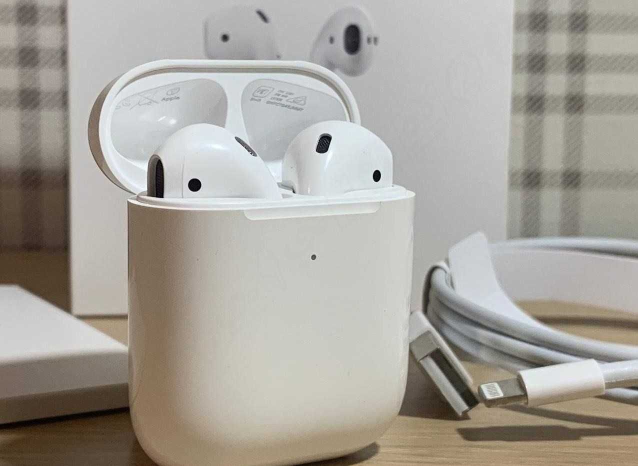 Навушники AirPods 2 Найкраща якість на ринку!! + чохол у подарунок