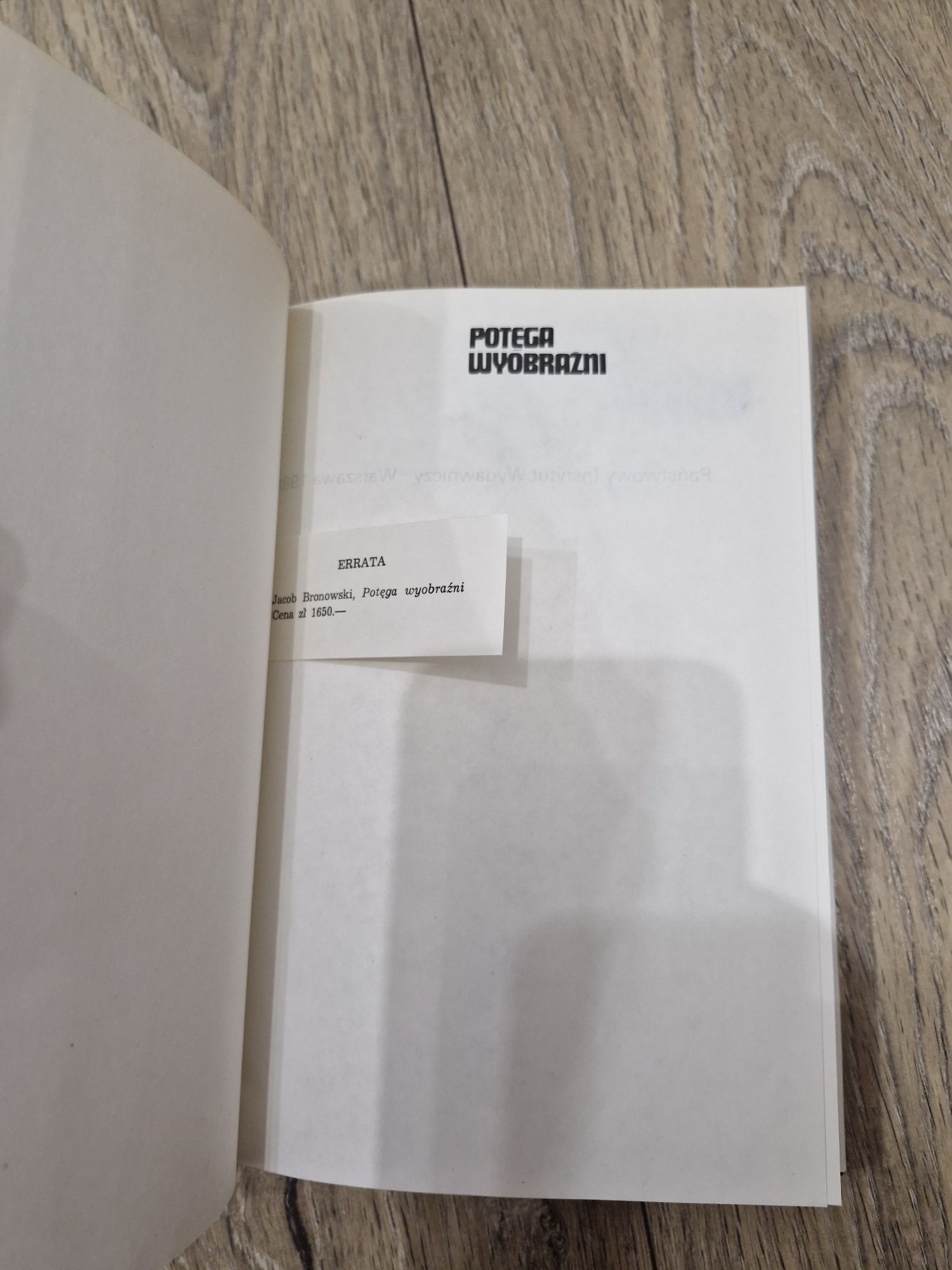 Potęga Wyobraźni Jacob Bronowski