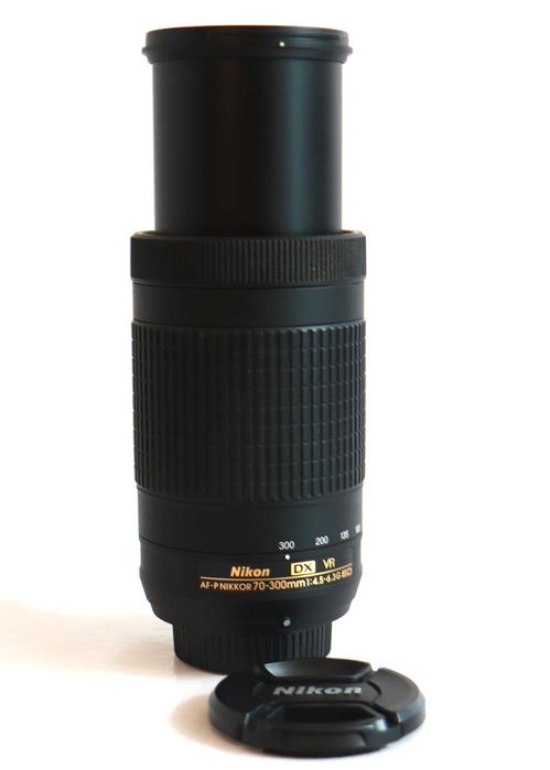 Lente Nikon AF-P 70-300mm VR objetiva em excelentes condições