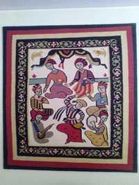 Tapeçaria em Lã "Festa Berbere" 133x122cm