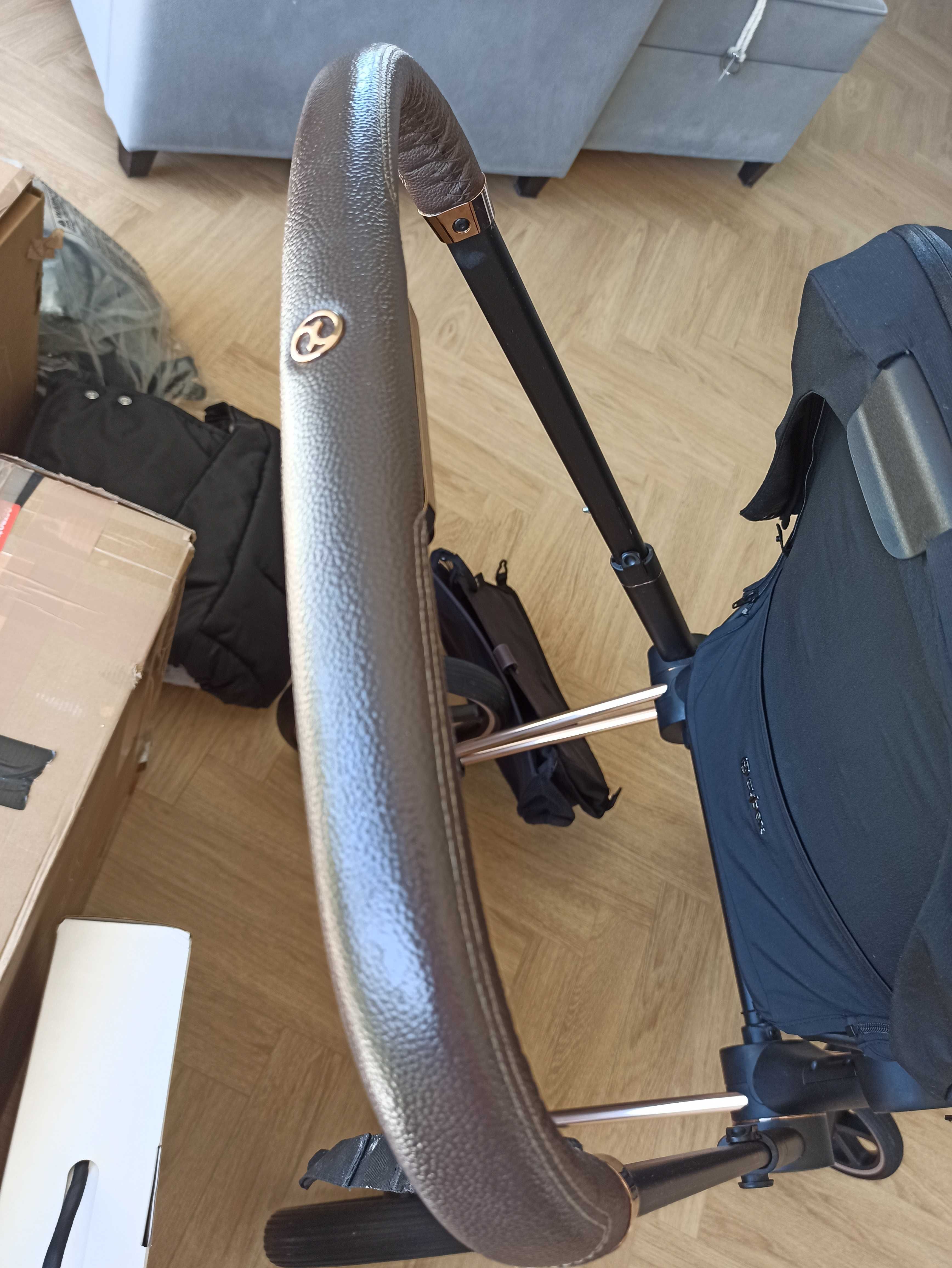 Sprzedam cały wózek Prima 2.0 Deep Black gratisy parasolka Cybex inne