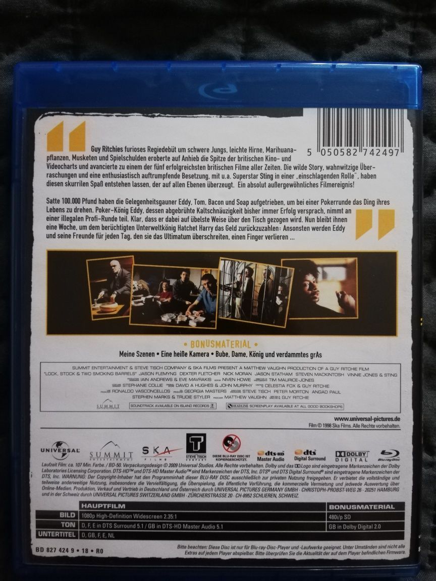 Blu ray do filme "Lock, Stock and Two Smoking Barrels" (portes grátis)