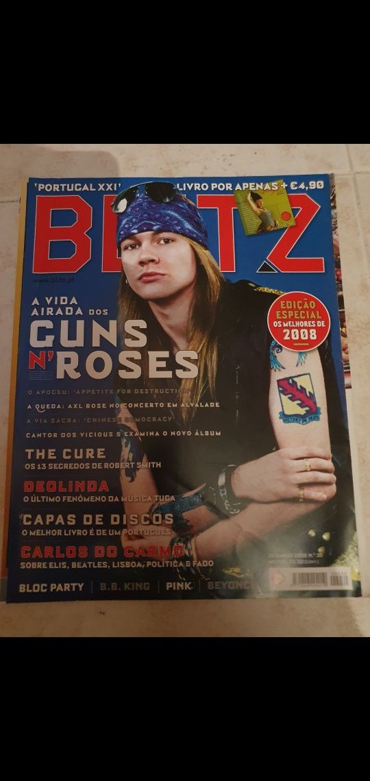 Revista Blitz 2009, número 30 - Guns N'Roses