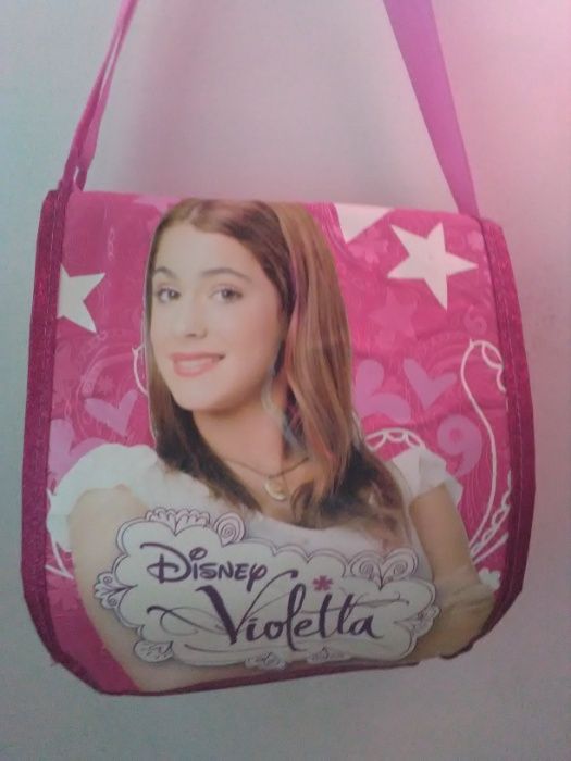 Bolsa tiracolo e estojo Violeta Disney