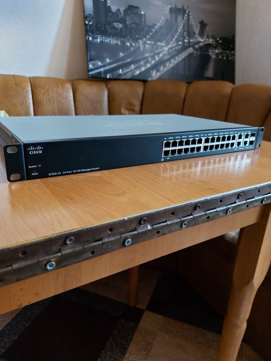 Cisco SF 300-24, D-link DSR 1000, TP link TL-SG1024D