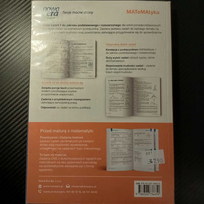 MATeMAtyka Zbiór zadań 1. Zakres podstawowy i rozszerzony