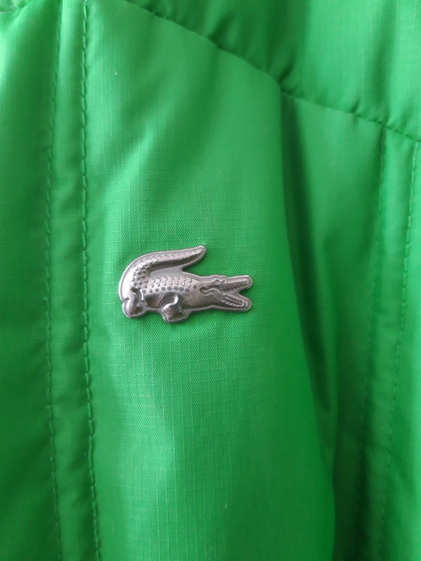 Casaco acolchoado verde Lacoste tamanho 38